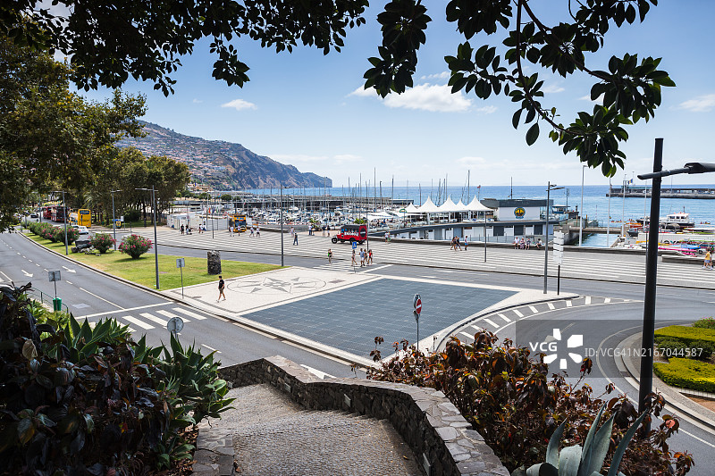 海洋大道尽头取景图片素材