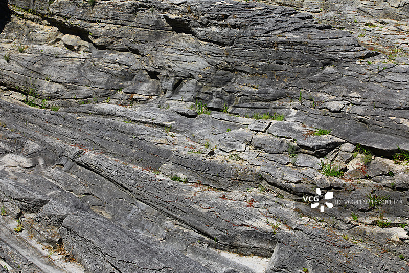 更新世冰期雕刻的冰川槽——俄亥俄州凯利斯岛图片素材