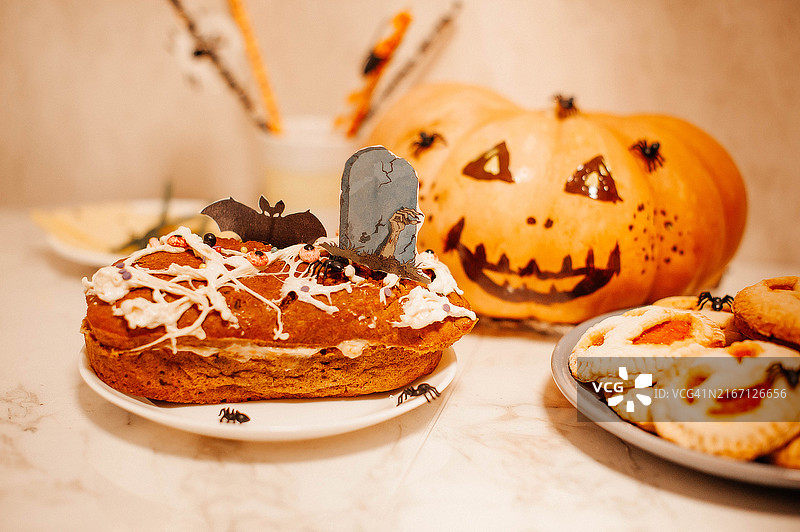 万圣节主题纸杯蛋糕图片素材