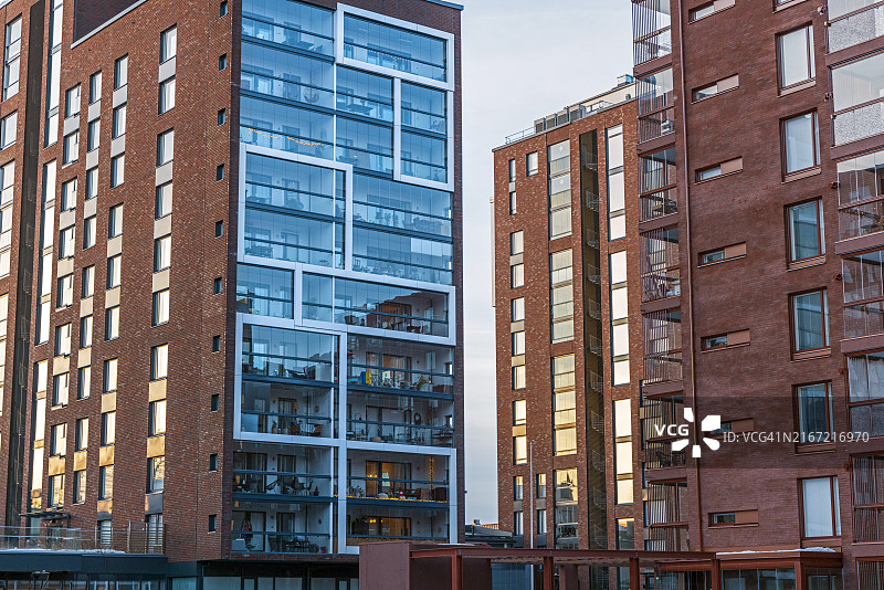 现代城市公寓建筑图片素材