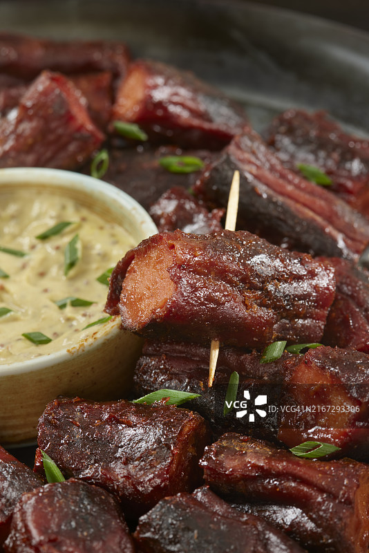 网红烟熏烤肉热狗小吃图片素材