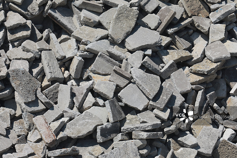 废弃混凝土堆图片素材