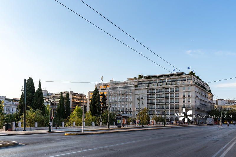 希腊雅典的宪法广场图片素材