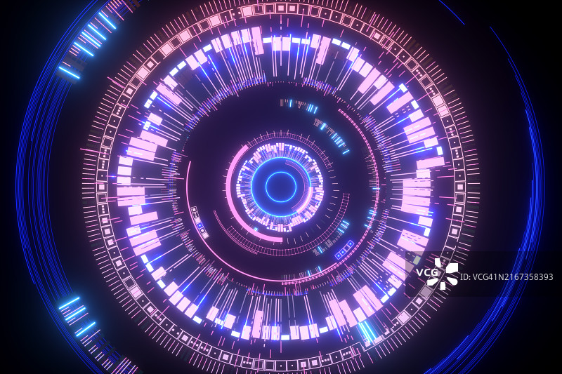 圆形数据HUD图片素材