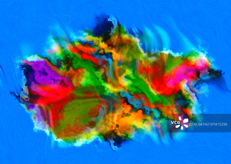 充满活力的抽象流体艺术图片素材