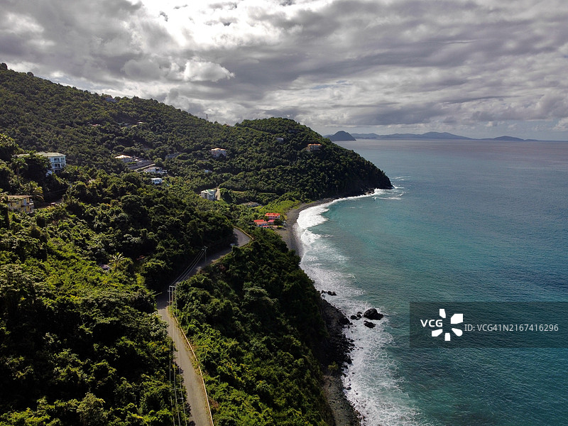 大海对着天空的美景图片素材