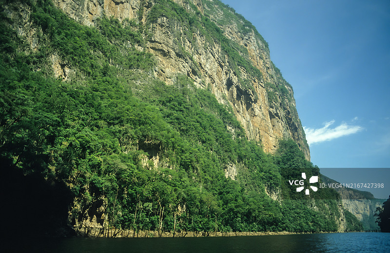 湖对天空的美景图片素材