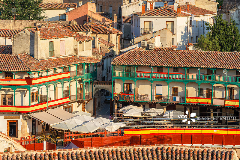 西班牙马德里钦琼马约尔广场图片素材