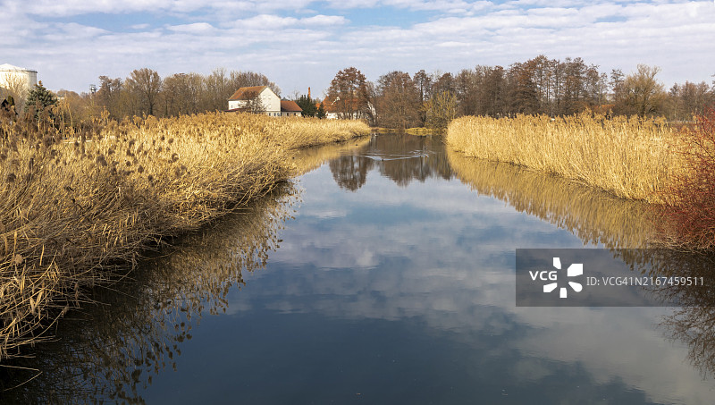 在施罗本豪森的帕尔河畔，巴伐利亚图片素材