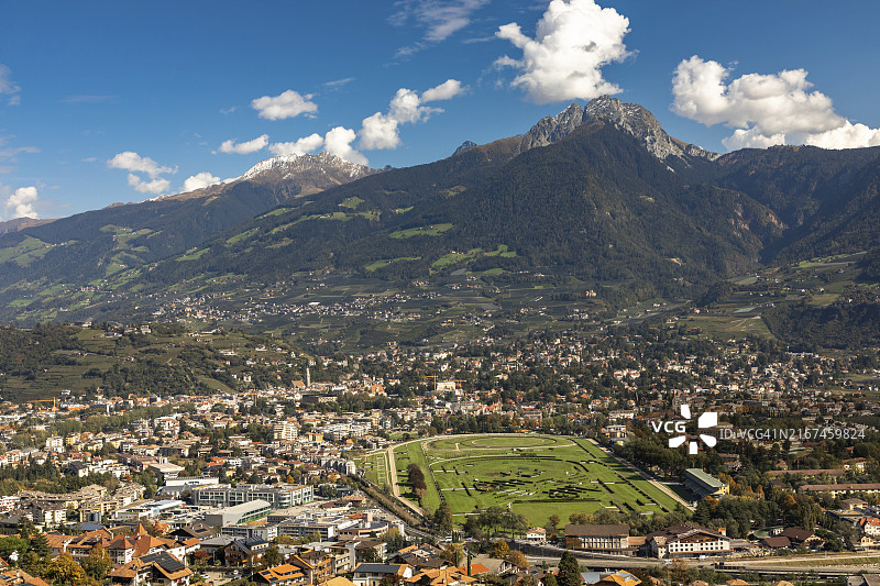 梅拉诺附近的马林格瓦尔韦格，南蒂罗尔图片素材