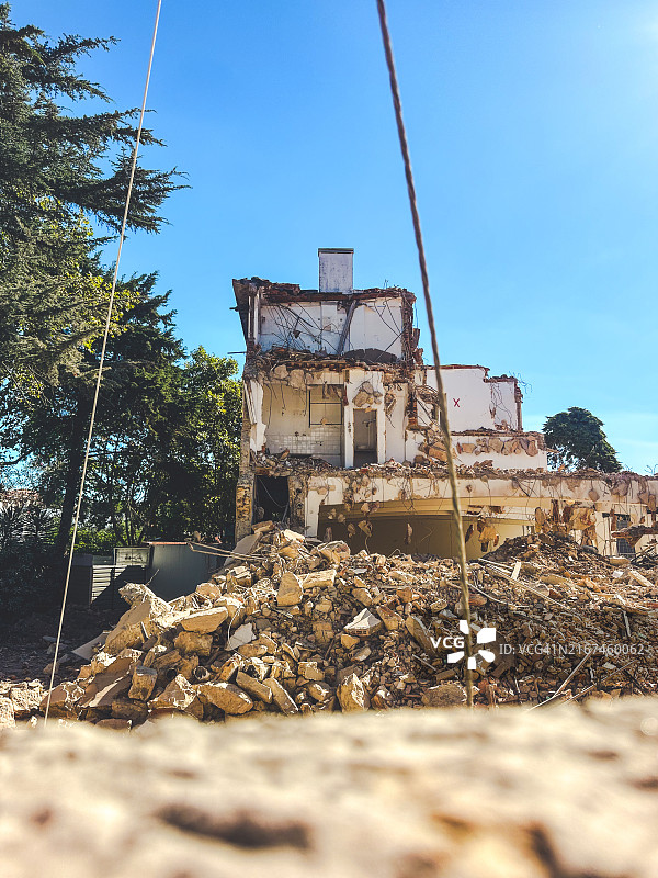 葡萄牙的拆毁建筑物图片素材