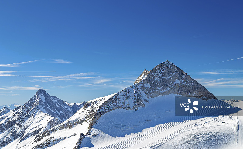 冬季奥地利蒂罗尔州辛特图克斯冰川图片素材