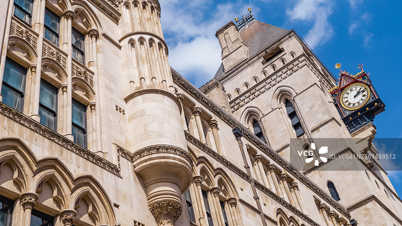 英国伦敦皇家司法院正面入口图片素材