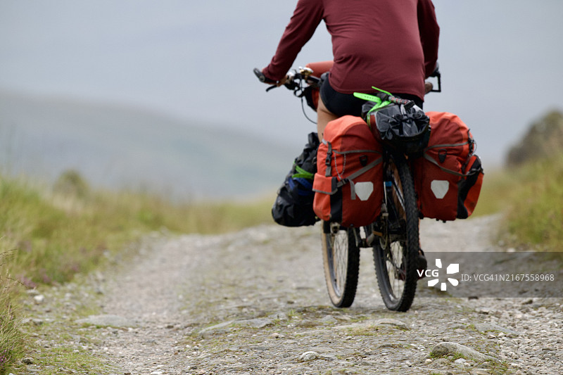 在苏格兰骑自行车图片素材