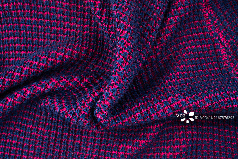 针织面料：针织毛衣的漩涡图案纹理图片素材