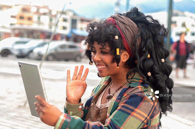 网红与粉丝互动图片素材