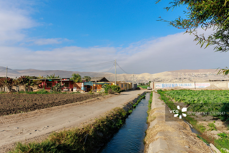 阿雷基帕卡马纳山谷的农田图片素材