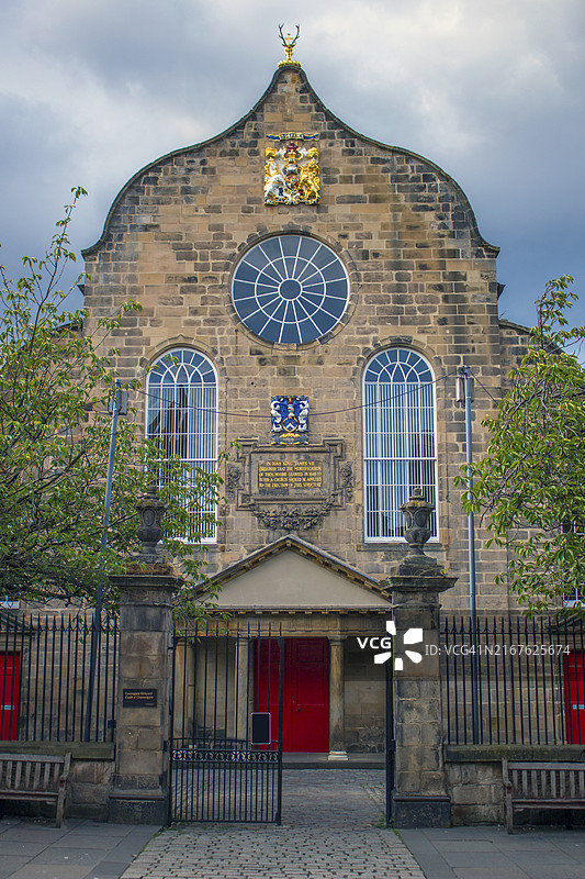 苏格兰爱丁堡卡农 gate柯克教堂图片素材