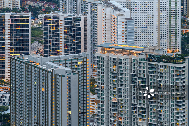 居民楼密度图片素材