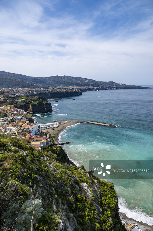 意大利坎帕尼亚那不勒斯湾索伦托景观图片素材