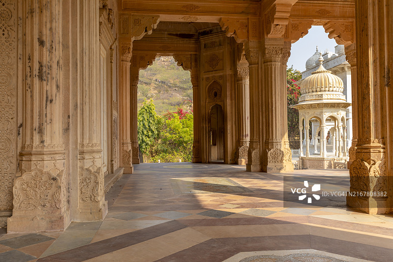 加托尔陵墓，斋浦尔，印度图片素材