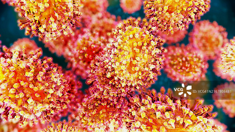 猴痘病毒图片素材