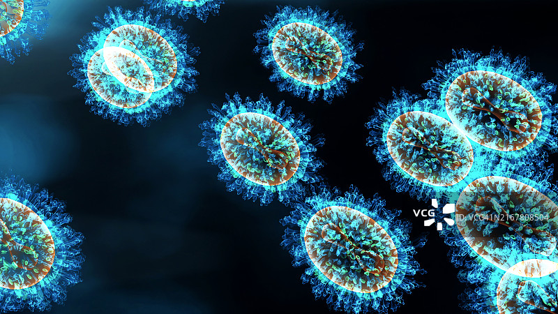 猴痘病毒图片素材