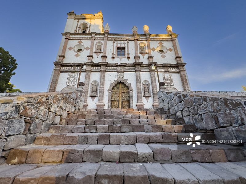 圣伊格纳西奥卡达卡曼教堂，由耶稣会传教士于1728年创建，南下加利福尼亚州，科尔特斯海，墨西哥，北美图片素材