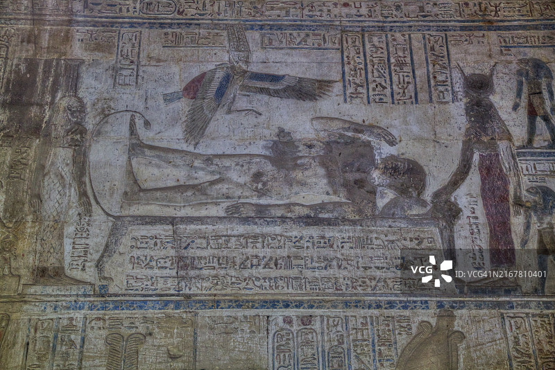 卡纳克神庙群奥佩特神庙的浮雕，联合国教科文组织世界遗产，埃及卢克索图片素材