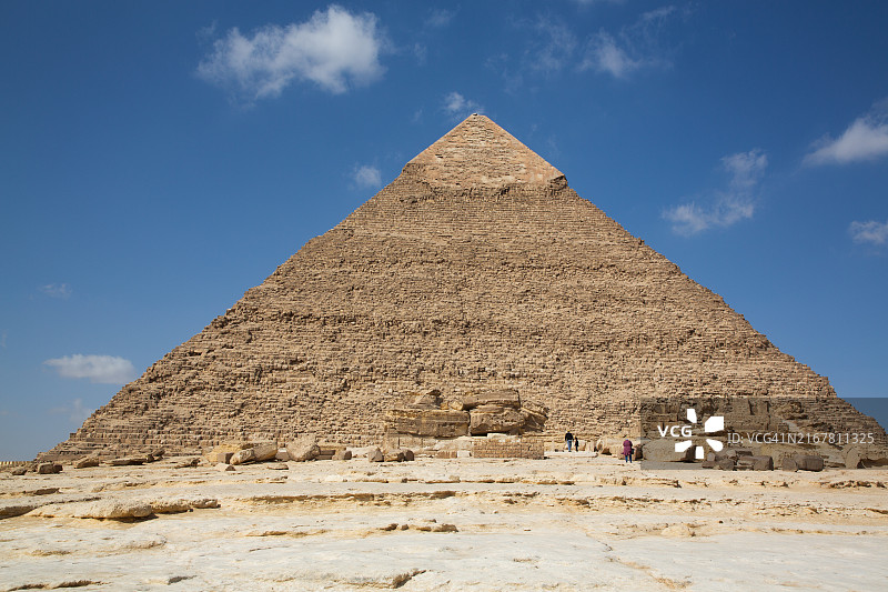 吉萨金字塔群哈夫拉金字塔，联合国教科文组织世界遗产，埃及吉萨图片素材