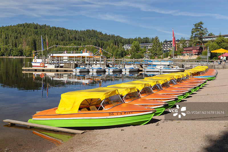 蒂蒂湖，黑森林，巴登-符腾堡州，德国，欧洲图片素材