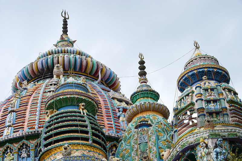 印度杜尔迦女神庙图片素材