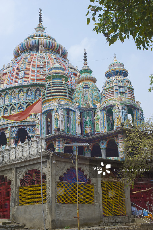 印度杜尔迦女神庙图片素材