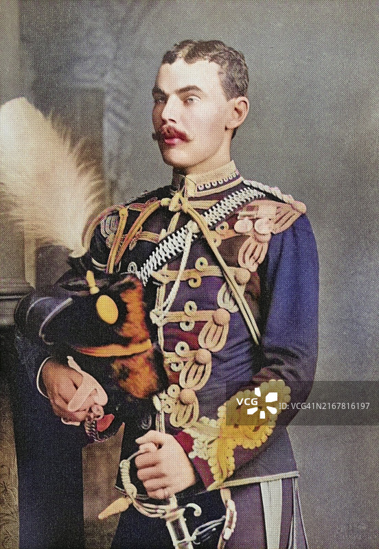 戴维·斯坦利·威廉·奥格尔维中校，第十一代艾尔利伯爵，1856年至1900年，在第二次布尔战争期间于钻石山战役中阵亡的苏格兰贵族图片素材