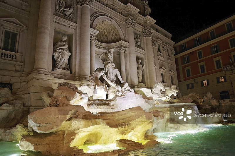 罗马特莱维喷泉图片素材
