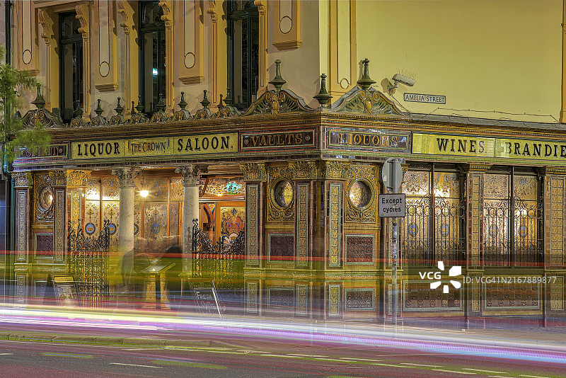 贝尔法斯特皇冠酒馆，英国北爱尔兰图片素材