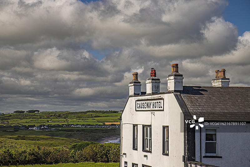 堤道酒店，安特里姆海岸，北爱尔兰，英国图片素材