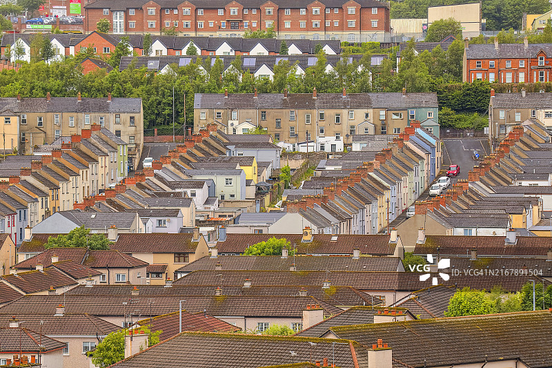 博格赛德，德里，北爱尔兰，英国图片素材