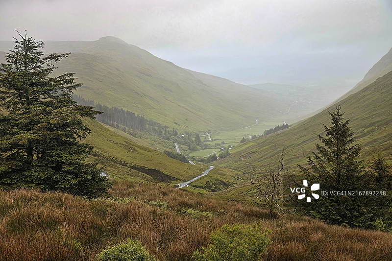 爱尔兰共和国多尼戈尔郡格伦格雷什山口图片素材
