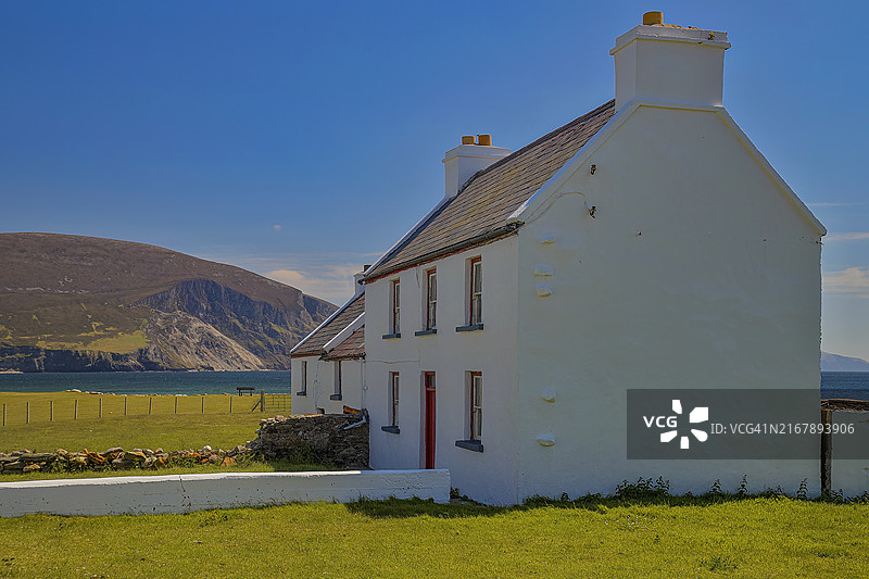 基姆湾，爱尔兰共和国梅奥郡阿基尔岛图片素材