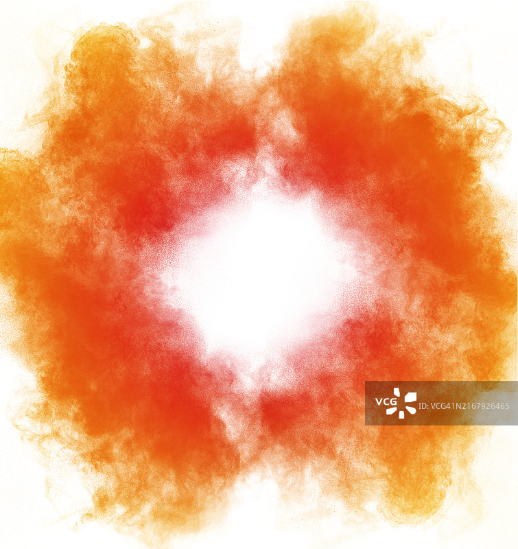 白色背景上的圆形爆炸云图片素材
