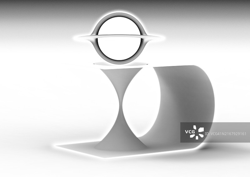 白色空洞和虫洞插画图片素材