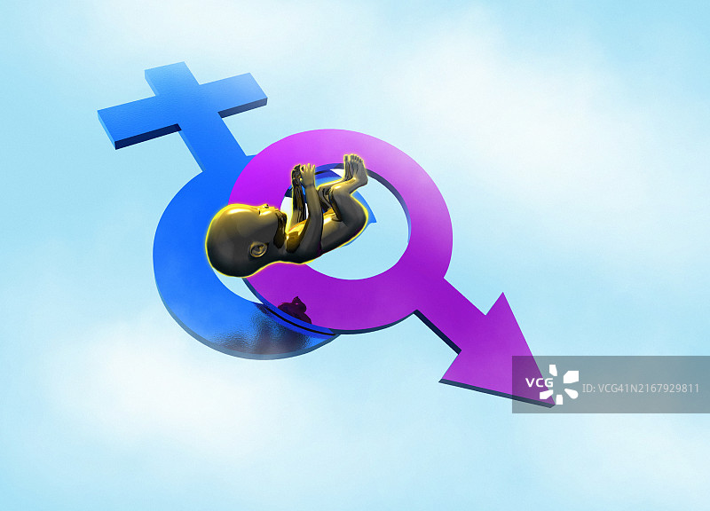 揭示性别概念插图图片素材