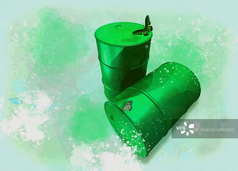 石油概念插图图片素材