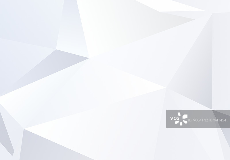 抽象浅灰色和白色几何三角形图片素材