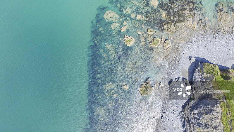 彭布罗克郡海岸航拍图片素材