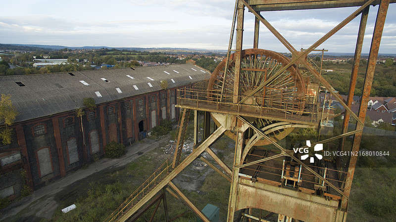 废弃的关闭的煤矿图片素材