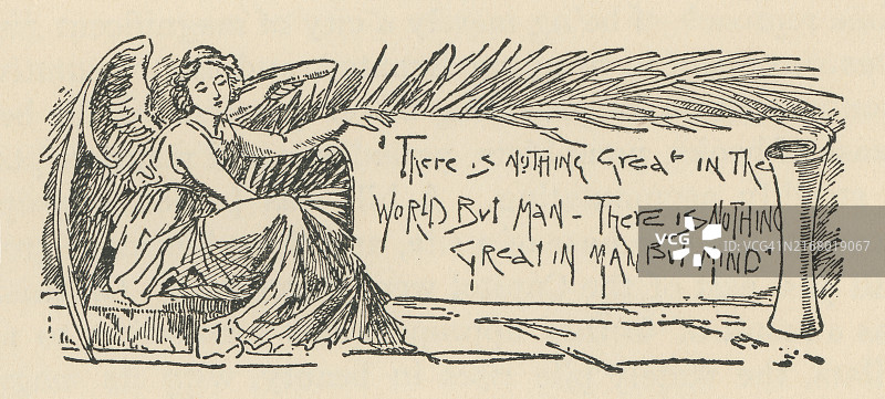 旧雕刻插图装饰装饰框图片素材