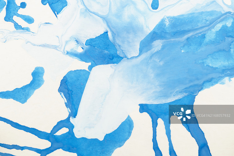 抽象蓝色水彩纹理背景图片素材