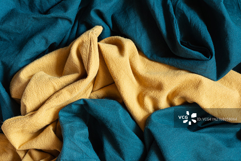 天然亚麻棉纺织品纹理创意背景图片素材